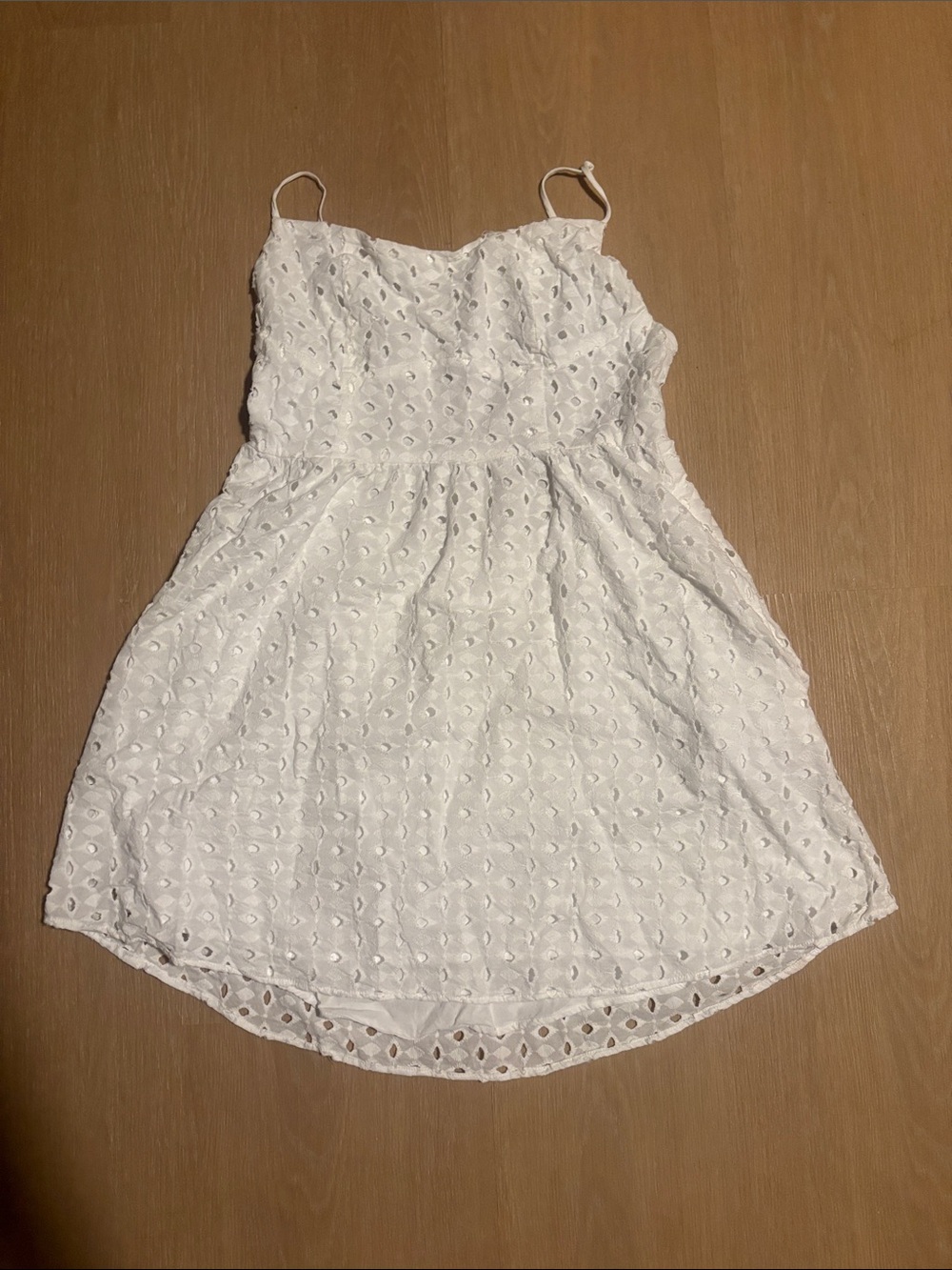 Show Me Your Mumu Out Of Town Mini White Eyelet Dress size Medium